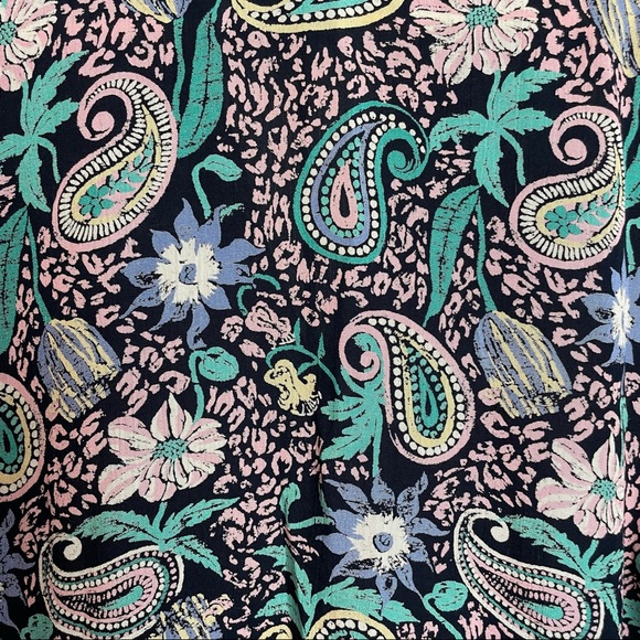 Double Breasted Retro Patterned Blouse - Picture 10 of 10